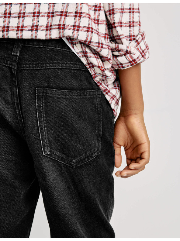 Marks & Spencer Volné džíny z čisté bavlny (6–16 let) Marks & Spencer černá