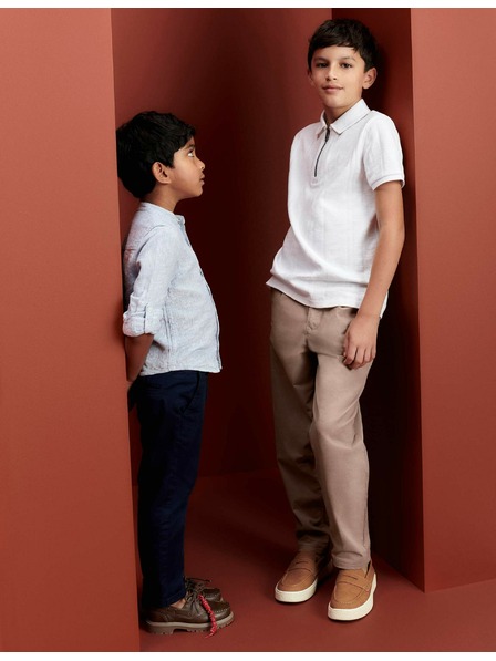 Marks & Spencer Chino kalhoty s vysokým podílem bavlny (2–8 let) Marks & Spencer námořnická modrá