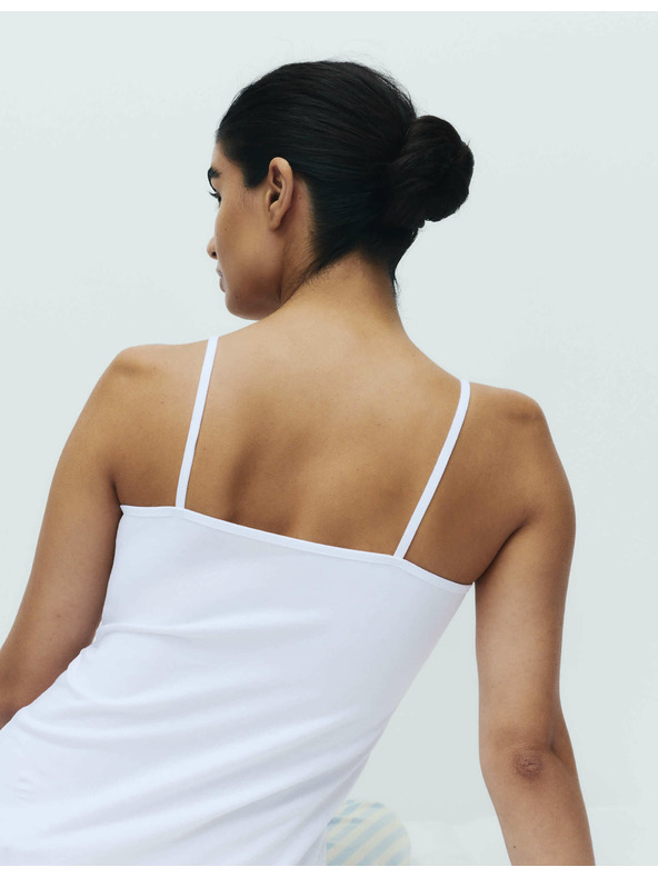 Marks & Spencer Tílko na ramínka s vysokým podílem bavlny, 3 ks Marks & Spencer bílá