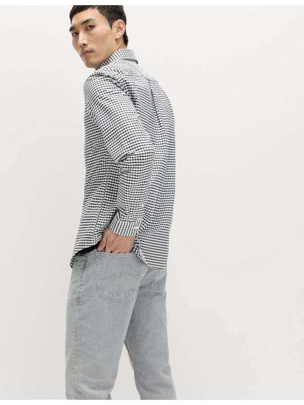 Marks & Spencer Kostkovaná košile Oxford The Ultimate z čisté bavlny Marks & Spencer černá