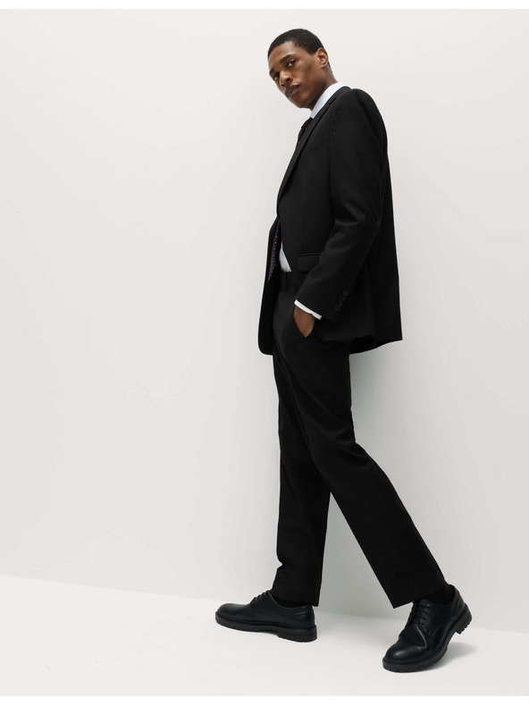 Marks & Spencer Oblekové kalhoty klasického střihu Marks & Spencer černá