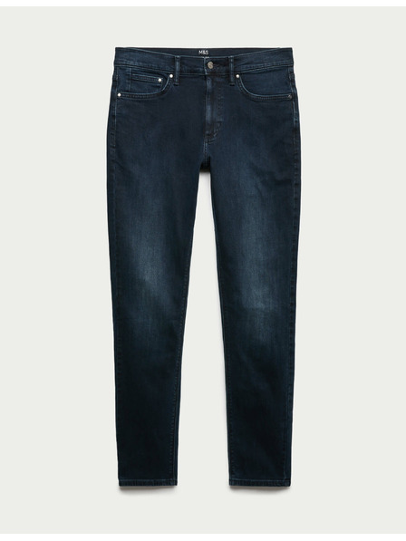 Marks & Spencer Strečové džíny s úzkým střihem Marks & Spencer námořnická modrá