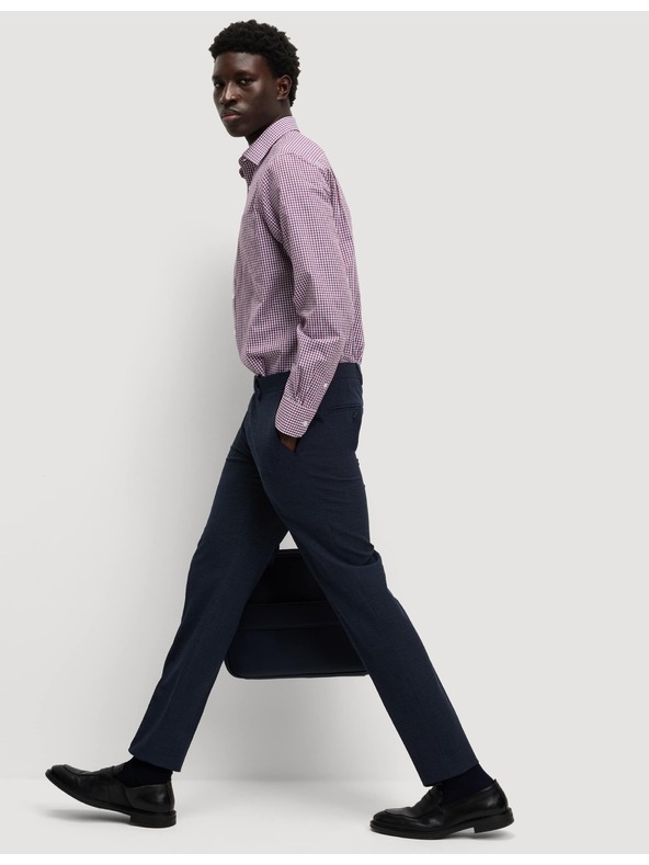 Marks & Spencer Kostkované košile normálního střihu pro snadné žehlení, 2 ks Marks & Spencer červená