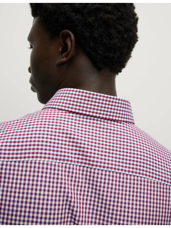 Marks & Spencer Kostkované košile normálního střihu pro snadné žehlení, 2 ks Marks & Spencer červená