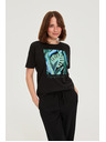 Moodo Tričko s potiskem černé Moodo