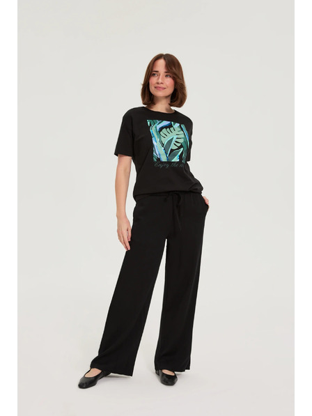 Moodo Tričko s potiskem černé Moodo