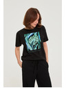 Moodo Tričko s potiskem černé Moodo
