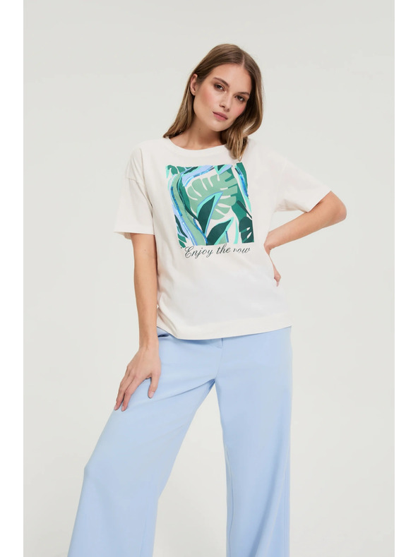 Moodo Tričko s potiskem bílé Moodo