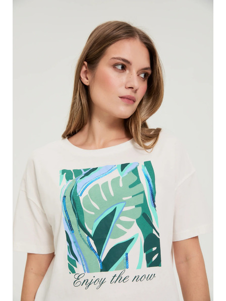 Moodo Tričko s potiskem bílé Moodo