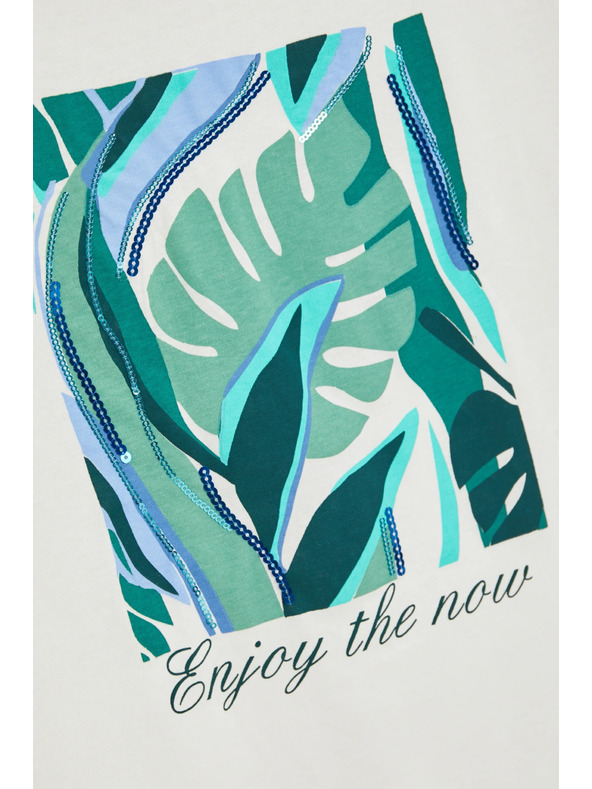 Moodo Tričko s potiskem bílé Moodo