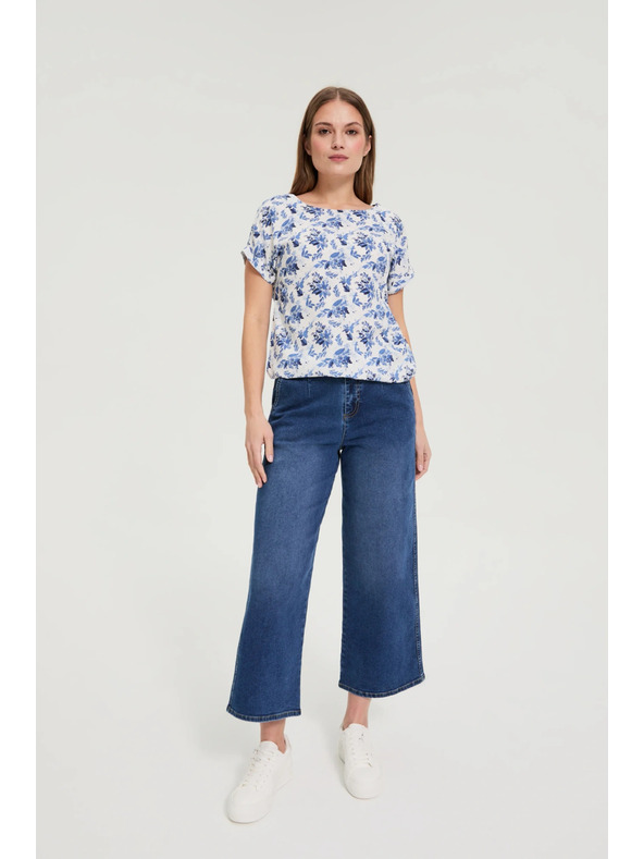 Moodo Viskózová košile bílá Moodo