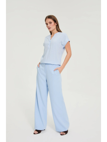 Moodo Světle modrá pruhovaná košile Moodo