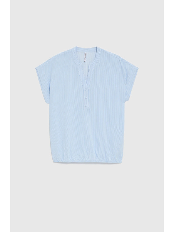 Moodo Světle modrá pruhovaná košile Moodo