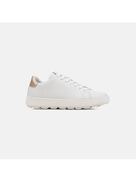 Geox Bílé dámské kožené tenisky Geox Spherica Ecub