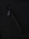 Ombre Clothing Pánský vypasovaný strukturovaný kabát s vysokým límcem - černý V1 OM-COWC-0136 Ombre Clothing