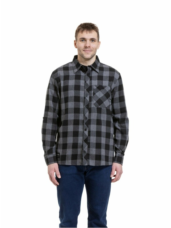 Meatfly Meatfly pánská košile Kurt Black / Gray