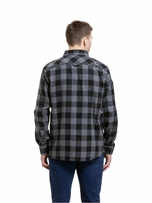 Meatfly Meatfly pánská košile Kurt Black / Gray