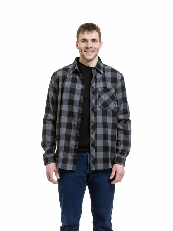 Meatfly Meatfly pánská košile Kurt Black / Gray