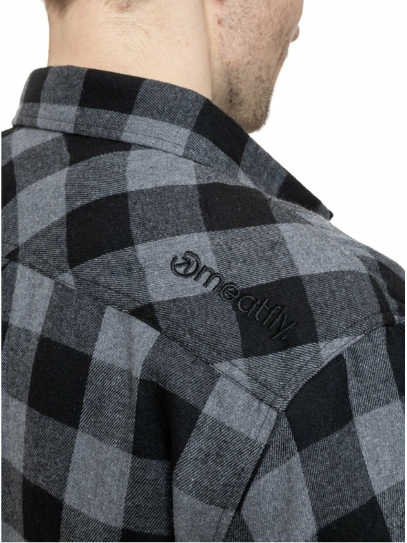Meatfly Meatfly pánská košile Kurt Black / Gray