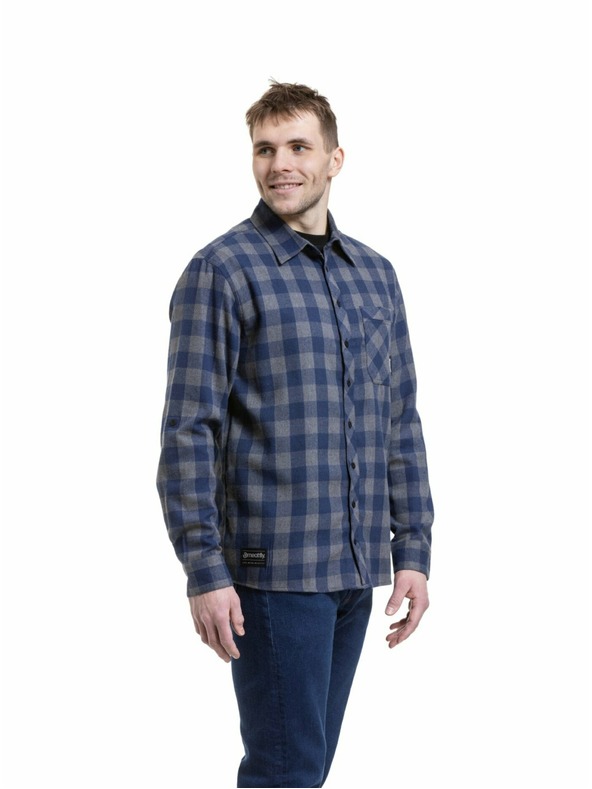 Meatfly Meatfly pánská košile Kurt Blue / Gray