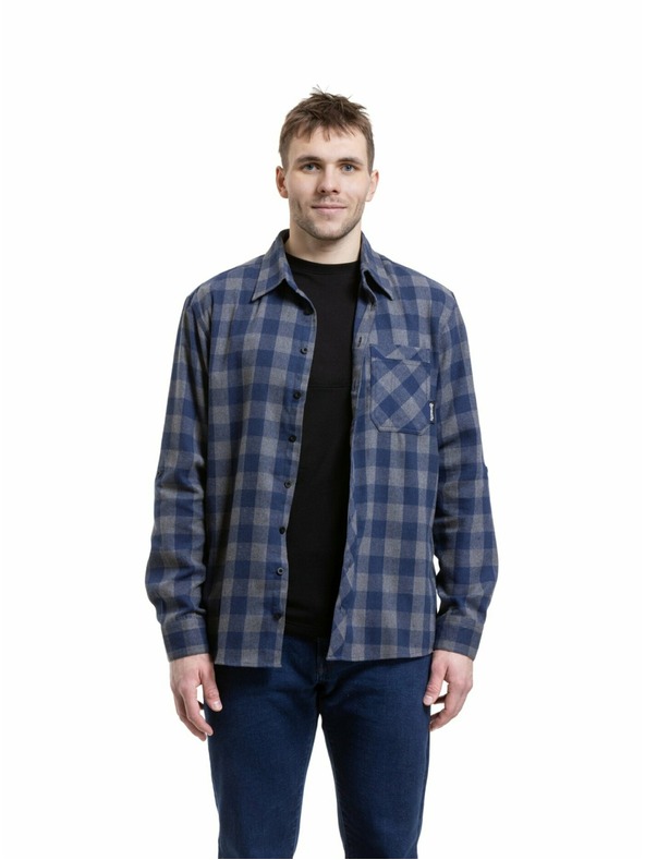 Meatfly Meatfly pánská košile Kurt Blue / Gray