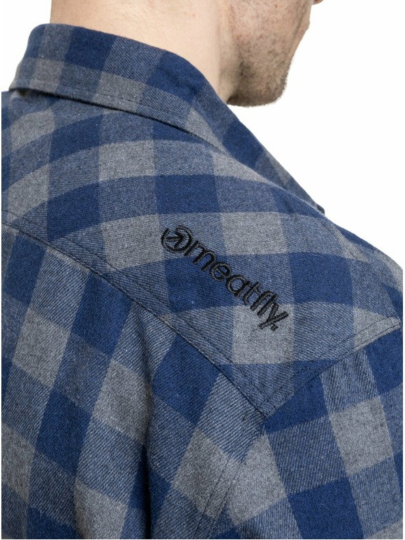 Meatfly Meatfly pánská košile Kurt Blue / Gray