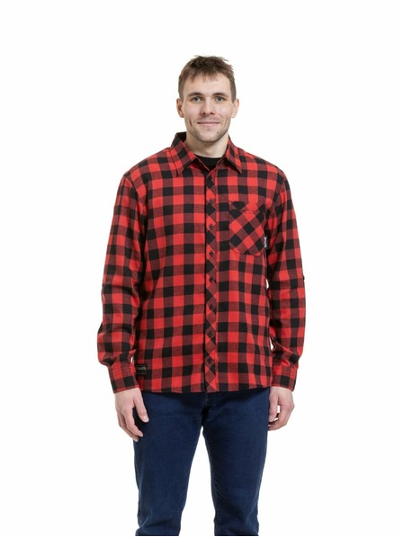 Meatfly Meatfly pánská košile Kurt Black / Red