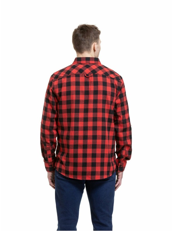 Meatfly Meatfly pánská košile Kurt Black / Red