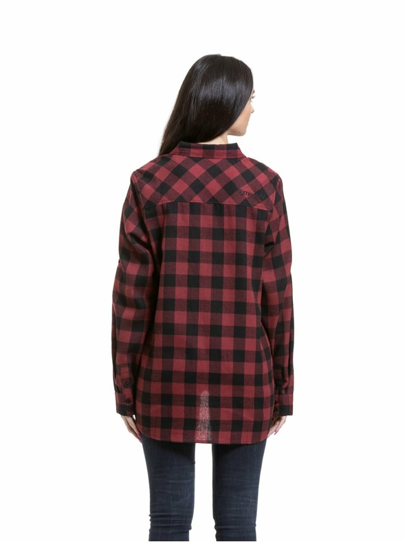 Meatfly Meatfly dámská košile Courtney Black / Bordo