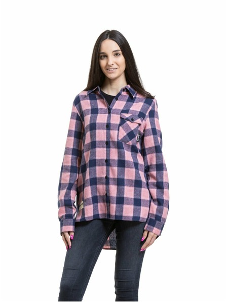 Meatfly Meatfly dámská košile Courtney Blue / Rose