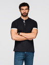 Ombre Clothing Černé pánské polo tričko Ombre Clothing