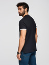 Ombre Clothing Černé pánské polo tričko Ombre Clothing