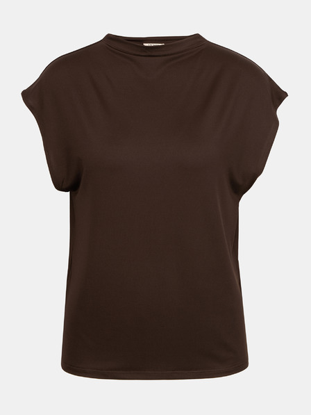 Orsay Tmavě hnědé dámské tričko s krátkým rukávem ORSAY