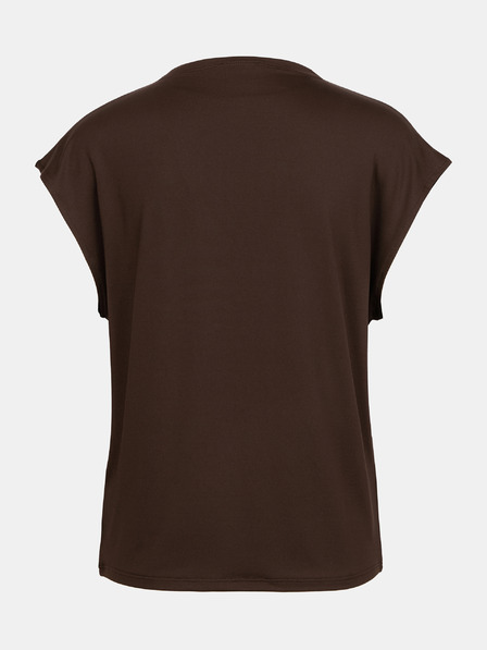 Orsay Tmavě hnědé dámské tričko s krátkým rukávem ORSAY