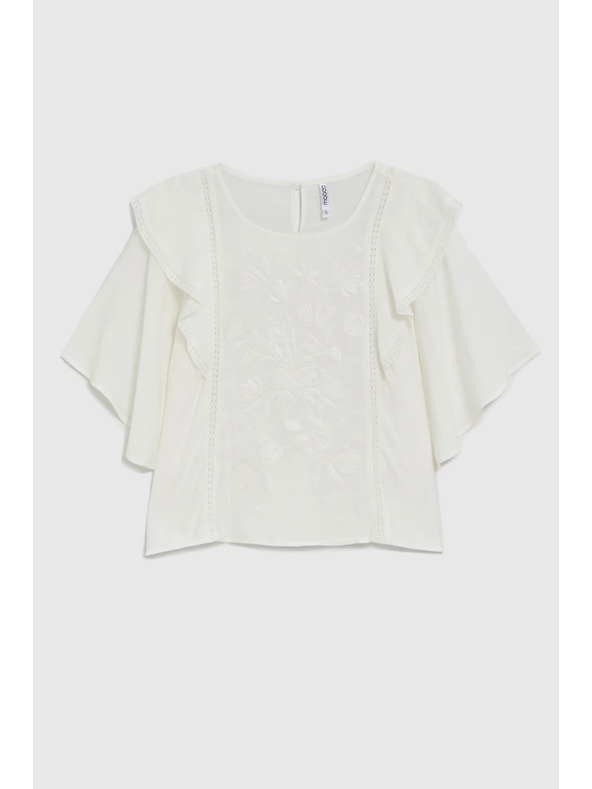 Moodo Košile s volány bílá Moodo