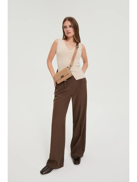 Moodo Top s ozdobnými knoflíky béžový Moodo