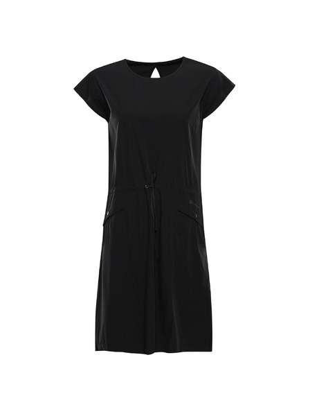 ALPINE PRO Dámské letní šaty z rychleschnoucího materiálu ALPINE PRO ASEDA black