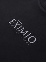 Ombre Clothing Pánská mikina s lesklým potiskem na hrudi - černá V1 OM-SNBC-0199 Ombre Clothing