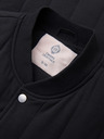 Ombre Clothing Pánská ležérní vesta bez rukávů se svislým prošíváním - černá V1 OM-JAVJ-0323 Ombre Clothing