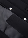 Ombre Clothing Pánská ležérní vesta bez rukávů se svislým prošíváním - černá V1 OM-JAVJ-0323 Ombre Clothing