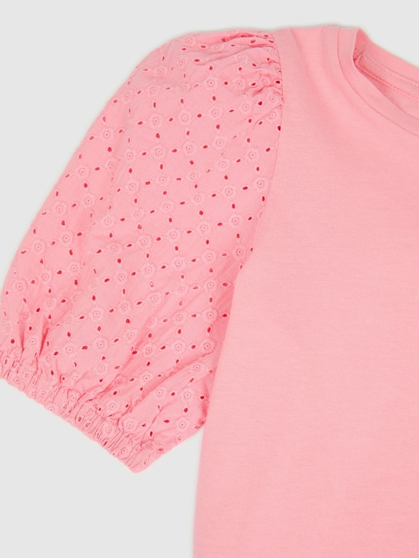 GAP Dětský top s nabíranými rukávy GAP