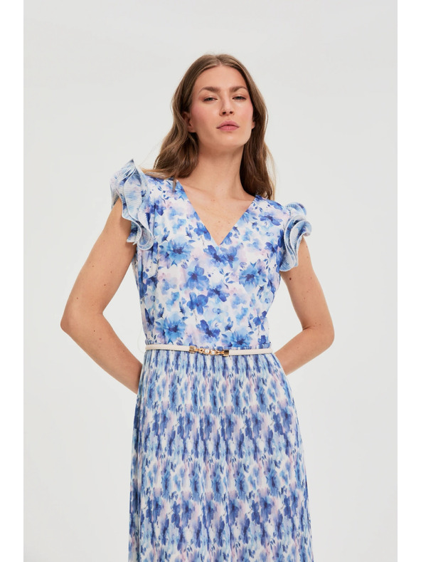 Moodo Šaty midi s květy Moodo