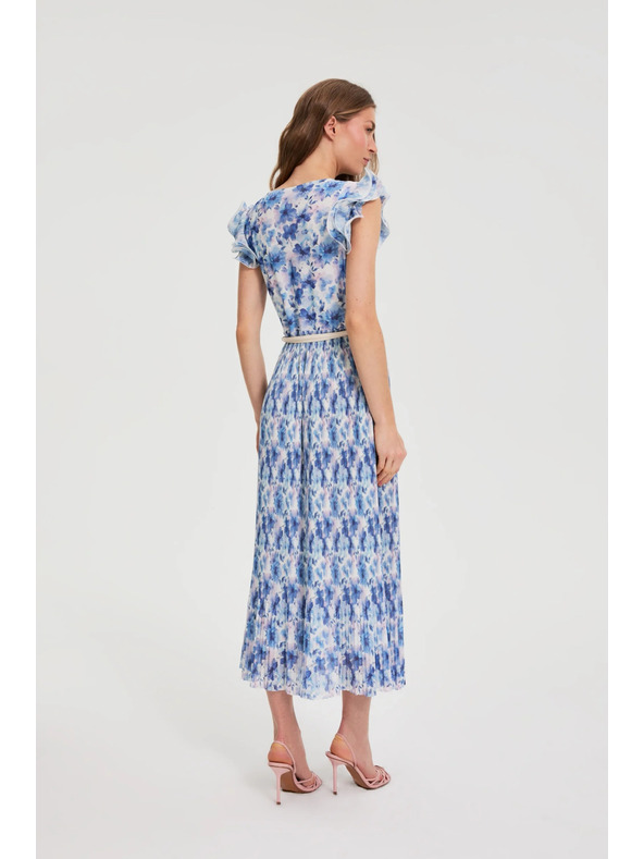 Moodo Šaty midi s květy Moodo