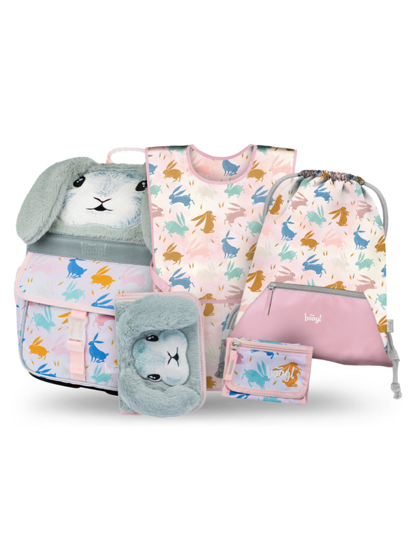 BAAGL  BAAGL SET 5 Zippy Bunny: aktovka, penál, sáček, zástěra, peněženka