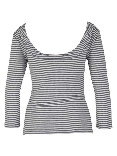 CAMAIEU Pruhované tričko s dlouhým rukávem CAMAIEU