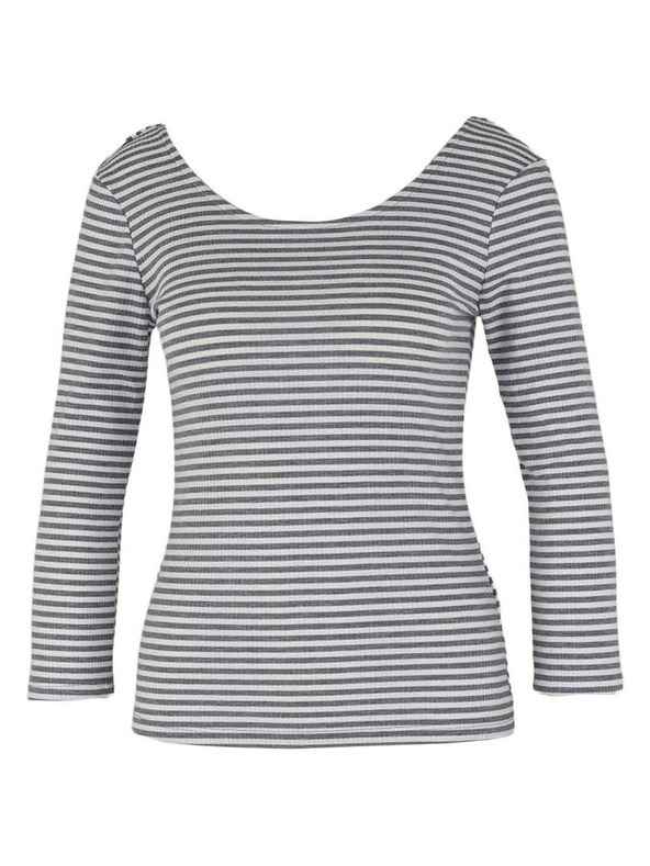 CAMAIEU Pruhované tričko s dlouhým rukávem CAMAIEU