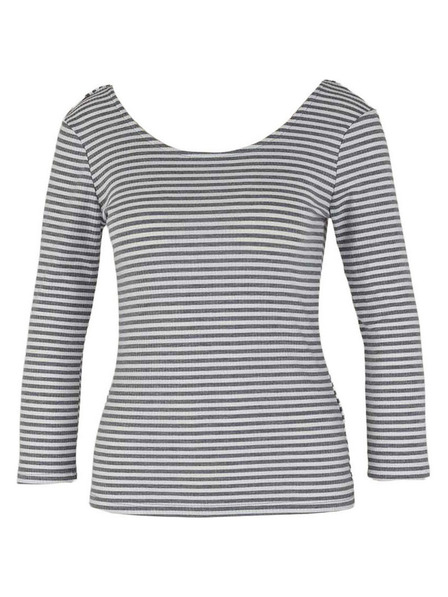 CAMAIEU Pruhované tričko s dlouhým rukávem CAMAIEU