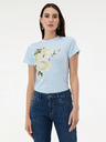 Orsay Světle modré dámské tričko s potiskem ORSAY
