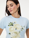 Orsay Světle modré dámské tričko s potiskem ORSAY