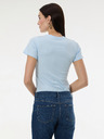 Orsay Světle modré dámské tričko s potiskem ORSAY